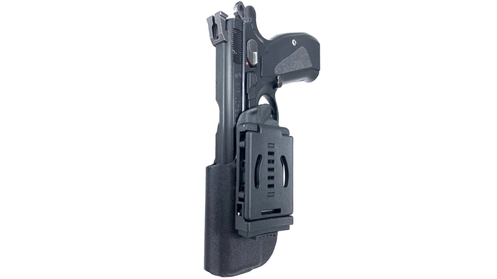 Black Scorpion Outdoor Gear Pro IDPA Competition Holster, Right Hand, CZ 75 SP-01, 4.6in Barrel, 1.5 - 1.75in Belts, Kydex, Black, HC03-IDPA-CZSPBKRH
