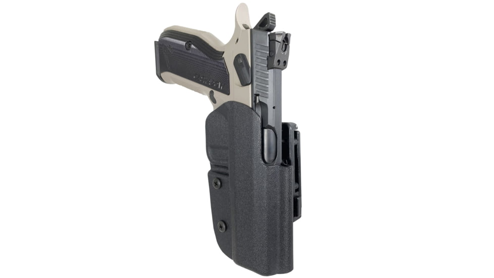 Black Scorpion Outdoor Gear Pro IDPA Competition Holster, Right Hand, CZ Shadow 2, 4.89in Barrel, 1.5 - 1.75in Belts, Kydex, Black, HC03-IDPA-SHCADOWIIBKRH