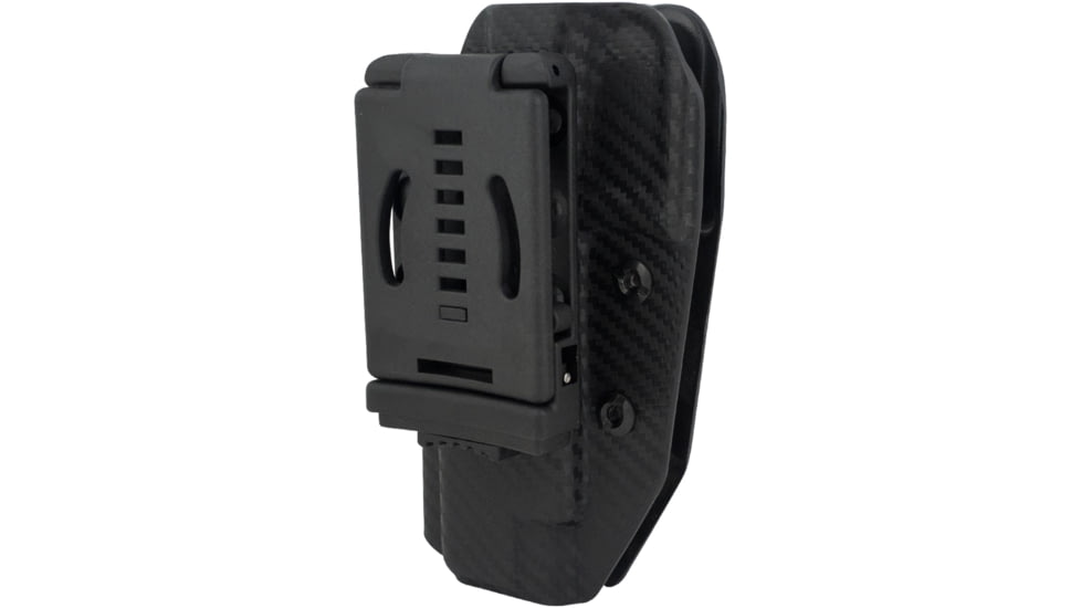 Black Scorpion Outdoor Gear Pro IDPA Competition Holster, Right Hand, GLOCK 17/ 19/ 19X/ 22/ 45, 4.02 - 4.49in Barrel, 1.5 - 1.75in Belts, Kydex, Carbon Fiber, HC03-IDPA-GL17CFRH