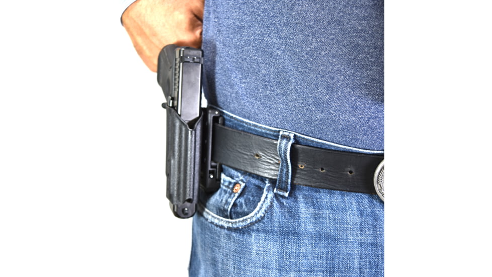 Black Scorpion Outdoor Gear Pro IDPA Competition Holster, Right Hand, Smith &amp; Wesson M&amp;P/ M&amp;P 2.0, 4.25in Barrel, 1.5 - 1.75in Belts, Kydex, Black, HC03-IDPA-MP9BKRH
