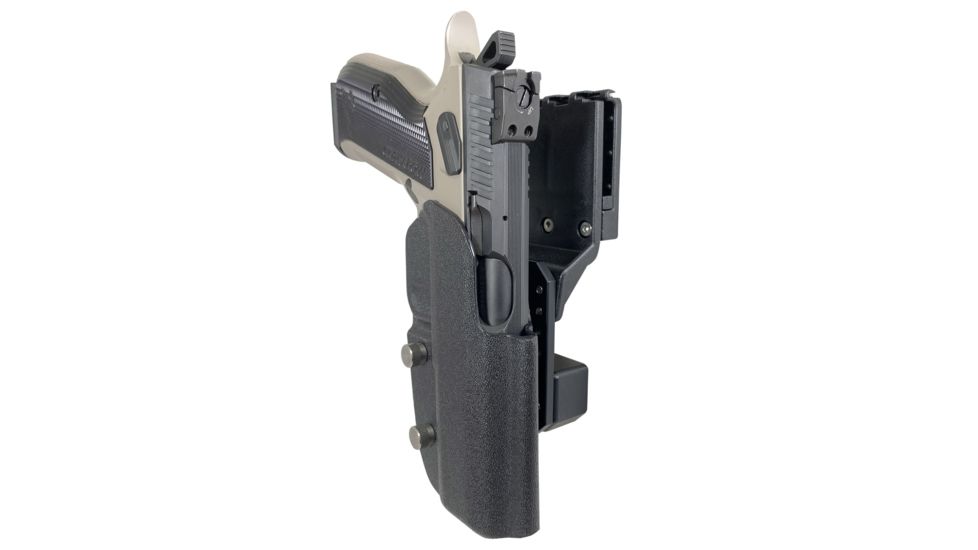 Black Scorpion Outdoor Gear Pro USPSA Competition Holster, Right Hand, CZ Shadow 2, 4.89in Barrel, 1.5 - 1.75in Belts, Kydex, Black, HC04-USPSA-SHADOWIIBKRH