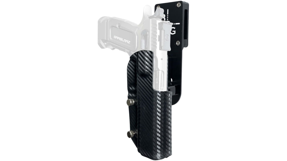 Black Scorpion Outdoor Gear SAR K-12 Sport Pro Heavy Duty Competition Holster, Right, Black/Carbon Fiber, HCD1-USPSABS-SARK12CFRH