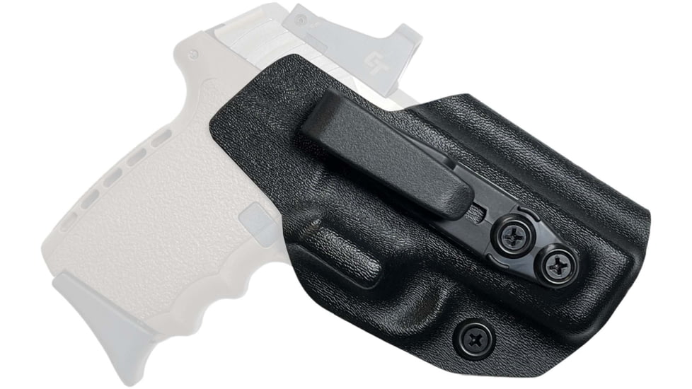 Black Scorpion Outdoor Gear SCCY CPX-1 / CPX-2 Belt Wing Tuckable Holster, Right, Black, HC23-CPX-BKRH