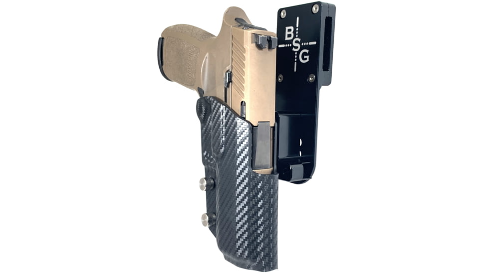 Black Scorpion Outdoor Gear Sig Sauer P320 Compact Pro Heavy Duty Competition Holster, Right Hand, Black Shell / Carbon Fiber, HCD1-USPSABS-P3204CFRH