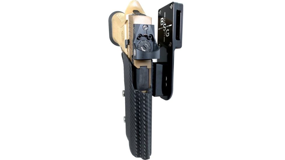 Black Scorpion Outdoor Gear Sig Sauer P320 X5/X5 Legion Pro Heavy Duty Competition Holster, Left Hand, Black Shell / Carbon Fiber, HCD1-USPSABS-P320X5CFLH