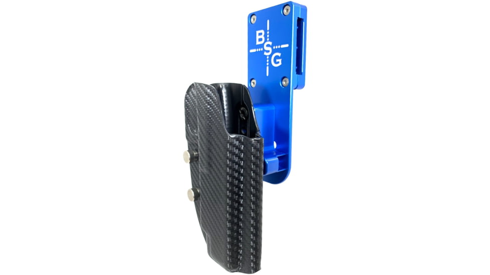 Black Scorpion Outdoor Gear Pro Heavy Duty Competition Kydex OWB Holster, Staccato XC, Right Hand, Blue Shell Carbon Fiber, HCD2-USPSABS-STACCA