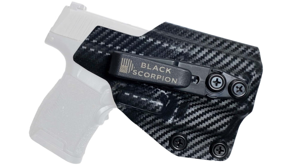 Black Scorpion Outdoor Gear Sig Sauer P365 w/ LIMA365 Laser Belt Wing Tuckable Holster, Right, Carbon Fiber, HC23-365LIMA-CFRH