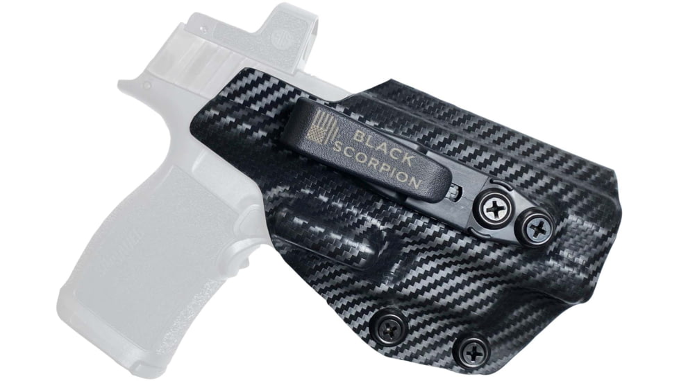 Black Scorpion Outdoor Gear Sig Sauer P365 XL w/ LIMA365 Belt Wing Tuckable Holster, Right, Carbon Fiber, HC23-365XLLIMA-CFRH