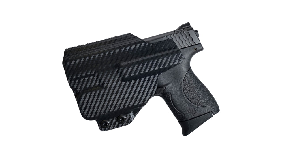 Black Scorpion Outdoor Gear Smith &amp; Wesson M&amp;P Shield Plus w/ TLR-6 Belt Wing Tuckable Holster, Right, Carbon Fiber, HC23-SHIETLR6-CFRH