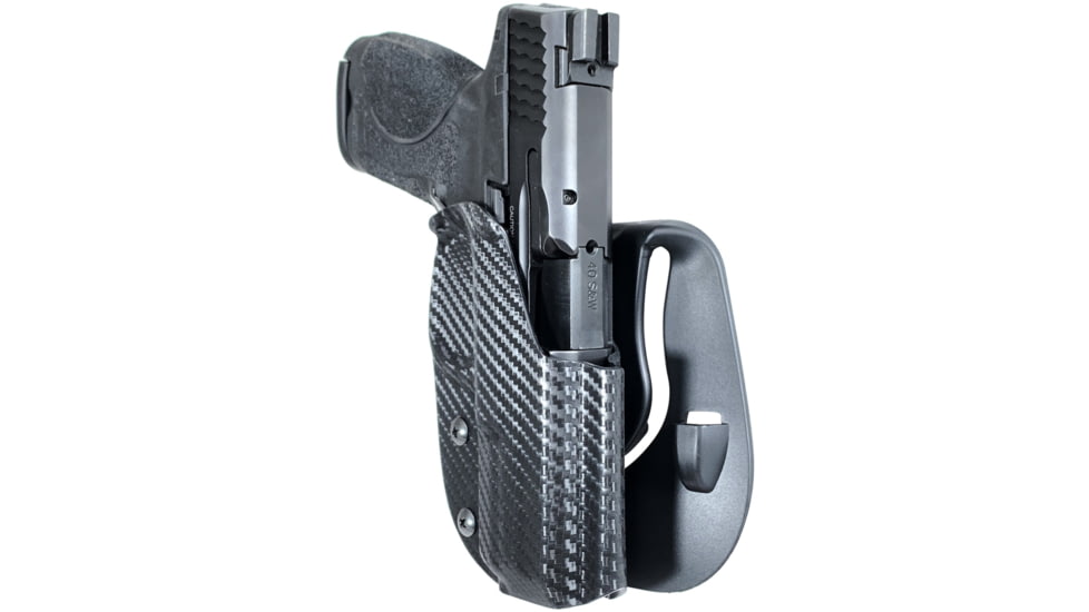 Black Scorpion Outdoor Gear Smith &amp; Wesson M&amp;P9 M&amp;P40 5in OWB Kydex Paddle Holster, Right Hand, Carbon Fiber, HC03-PADDLE-MP5CFRH
