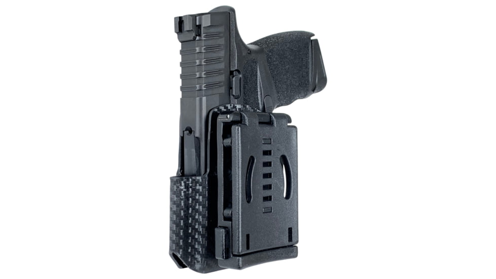 Black Scorpion Outdoor Gear Springfield Armory Hellcat Pro IDPA Competition Holster, Left Hand, Carbon Fiber, HC03-IDPA-HELLCAT-CFLH