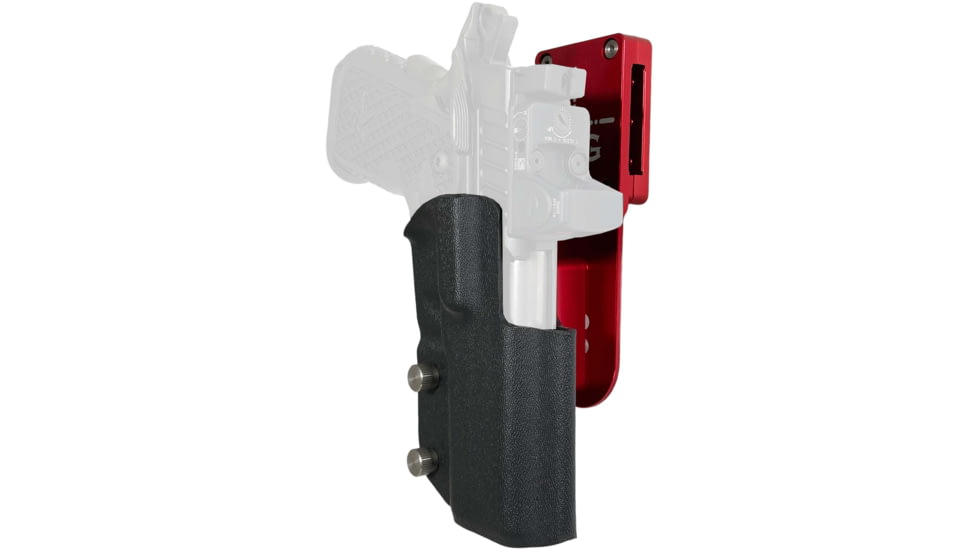 Black Scorpion Outdoor Gear Staccato C2 Pro Heavy Duty Competition Holster, Left, Red/Black, HCD2-USPSABS-STAC2BKLH