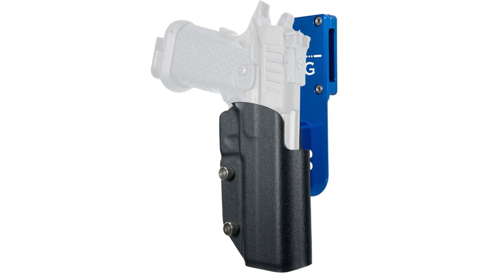 Black Scorpion Outdoor Gear Staccato P DUO Pro Heavy Duty Competition Holster, Right, Blue/Black, HCD3-USPSABS-STACPBKRH