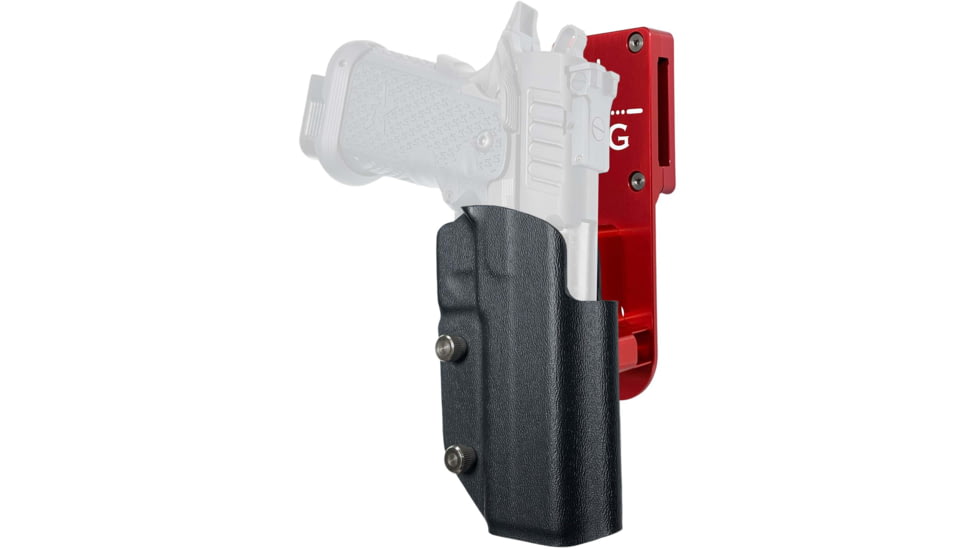 Black Scorpion Outdoor Gear Staccato P DUO Pro Heavy Duty Competition Holster, Right, Red/Black, HCD2-USPSABS-STACPBKRH