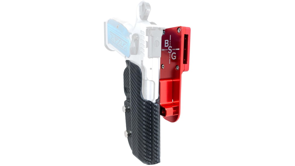 Black Scorpion Outdoor Gear Tanfoglio Stock 2 Pro Heavy Duty Competition Holster, Right, Red/Carbon Fiber, HCD2-USPSABS-STOCKIICFRH