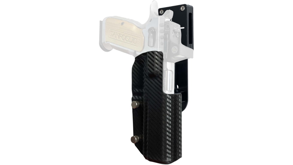 Black Scorpion Outdoor Gear Tanfoglio Stock 3 Pro Heavy Duty Competition Holster, Right, Black/Carbon Fiber, HCD1-USPSABS-STOCK3CFRH