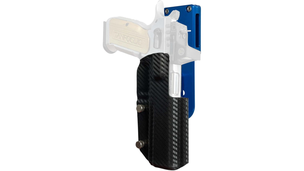Black Scorpion Outdoor Gear Tanfoglio Stock 3 Pro Heavy Duty Competition Holster, Right, Blue/Carbon Fiber, HCD3-USPSABS-STOCK3CFRH