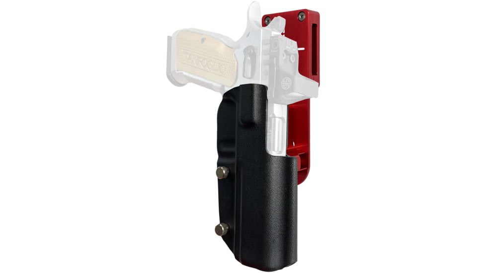 Black Scorpion Outdoor Gear Tanfoglio Stock 3 Pro Heavy Duty Competition Holster, Right, Red/Black, HCD2-USPSABS-STOCK3BKRH