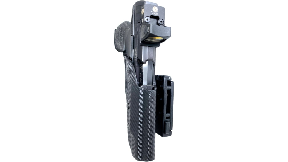 Black Scorpion Outdoor Gear Walther Q5 Match Polyframe Pro Competition Holster, Left Hand, Carbon Fiber, HC04-USPSA-WALTHERQ5CFLH