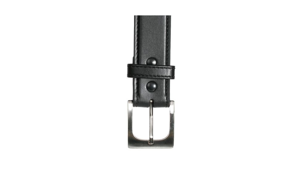 BlackHawk 4113 CQC Pistol Belt, Black, 42in Waist, Plain Finish, Brush Nickel Buckle