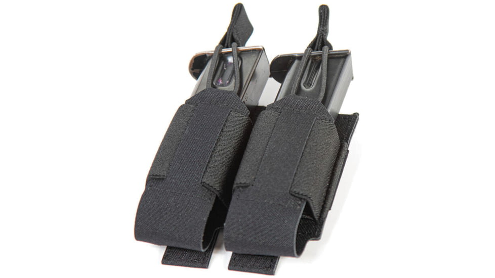 BlackHawk Foundation Series Double Pistol Magazine Pouch, Black, 37FS48BK