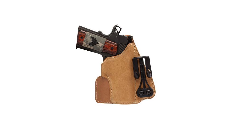 BlackHawk Leather Tuckable Holster, Brown, 1911 Commander Model, Right Hand 421607BN-R