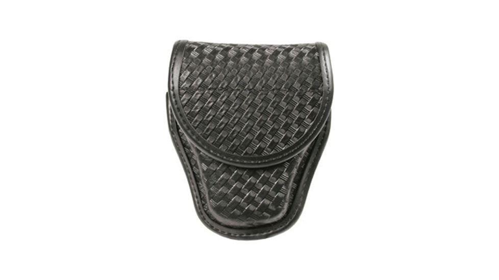 BlackHawk Molded Duty Gear Double Handcuff Pouch, Basketweave, Black Basketweave 44A101BW