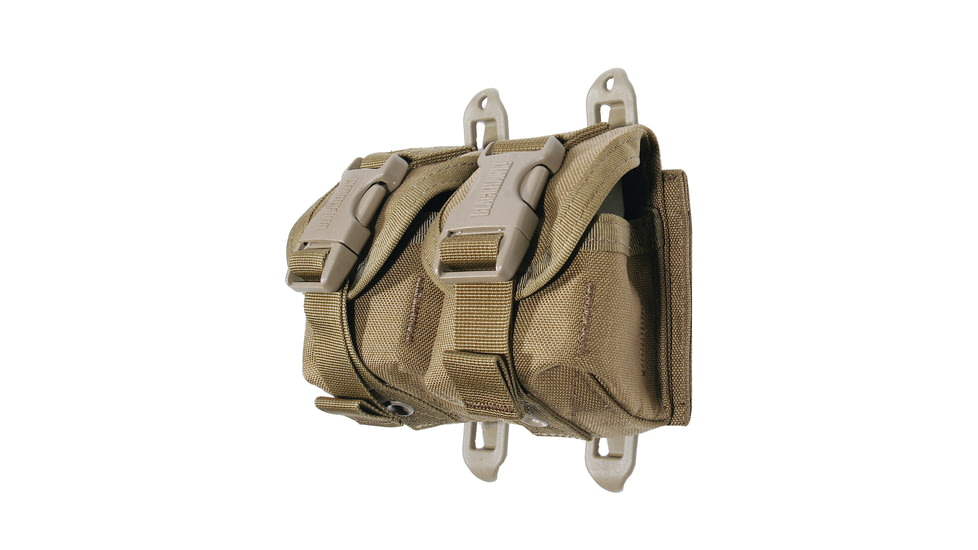 BlackHawk S.T.R.I.K.E. Double Frag Grenade Pouch, Coyote Tan, Speed Clip 38CL13CT-GSA