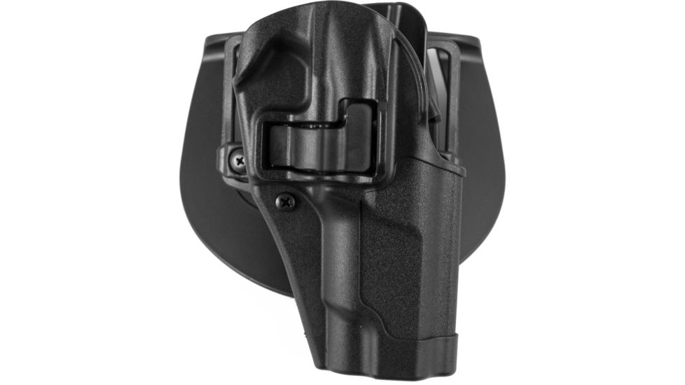 Blackhawk Serpa CQC Concealment Holster with Matte Finish w/Belt Loop and Paddle, Black, Right Hand, Ruger P85/89, 410511BK-R