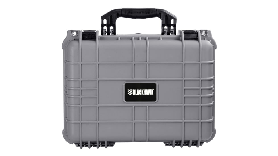 BlackHawk Standard 16in Waterproof Protective Gear/Gun Case w/ Foam, Gray, Standard, BH00035-GRA