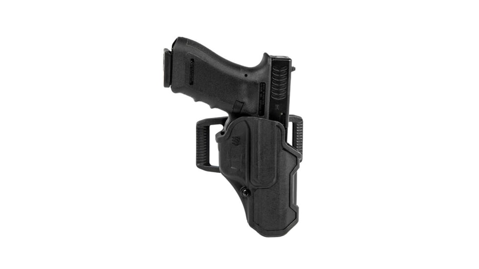 BlackHawk T-Series L2C Polymer OWB Belt Holster, P365-XMacro, Right Hand, Black, 410790BKR
