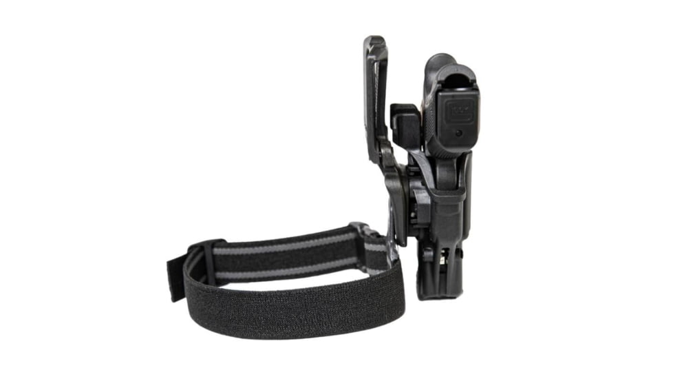 BlackHawk T-Series Level 2 Compact Overt Gun Belt Holster Kit, Glock 26 Glock 26/27/33, Right Hand, Box, Black, 410702BKR