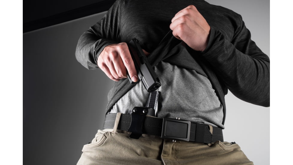 BlackPoint Tactical Dual Point IWB Holster, Fits Sig P365 AXG Legion, Black Kydex &amp; Leather, 1.75 Metal Strut Loop 171991