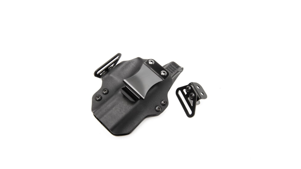 BlackPoint Tactical Dual Point IWB Holster, Fits Sig P365 AXG Legion, Black Kydex &amp; Leather, 1.75 Metal Strut Loop 171991