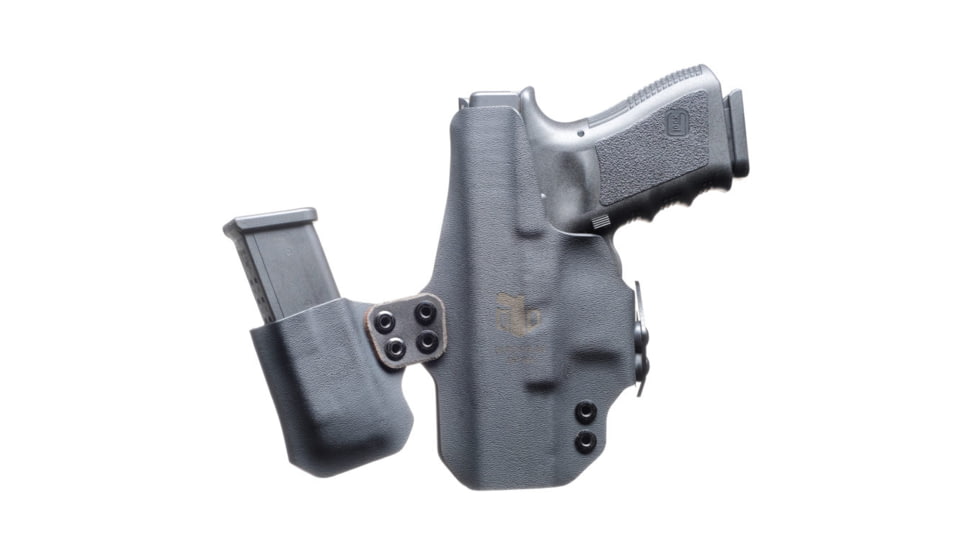 BlackPoint Tactical Dual Point IWB Holster, Fits Sig P365 AXG Legion, Black Kydex &amp; Leather, 1.75 Metal Strut Loop 171991
