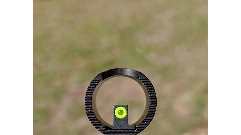 Blitzkrieg Components Benelli/Beretta Flat Circle Dot Sight Post, Tritium Dot w/ Hood, Green, BNFCDGTD3H