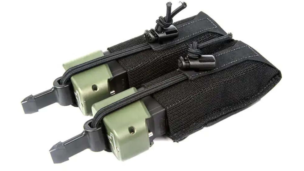 Blue Force Gear AFD, Double Pistol Mag Pouch, Bullets Forward, Black, HW-AFD-PISTOL-2-BK