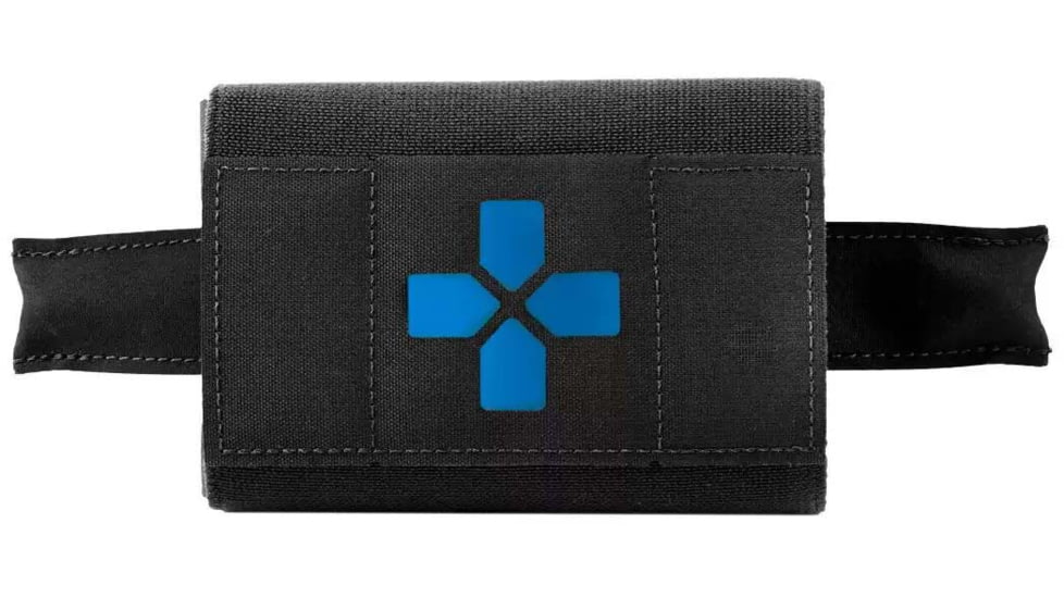 Blue Force Gear Helium Whisper Micro Trauma Kit Essentials Supplies, Black, HW-TKN-MTKN-ESS-BK
