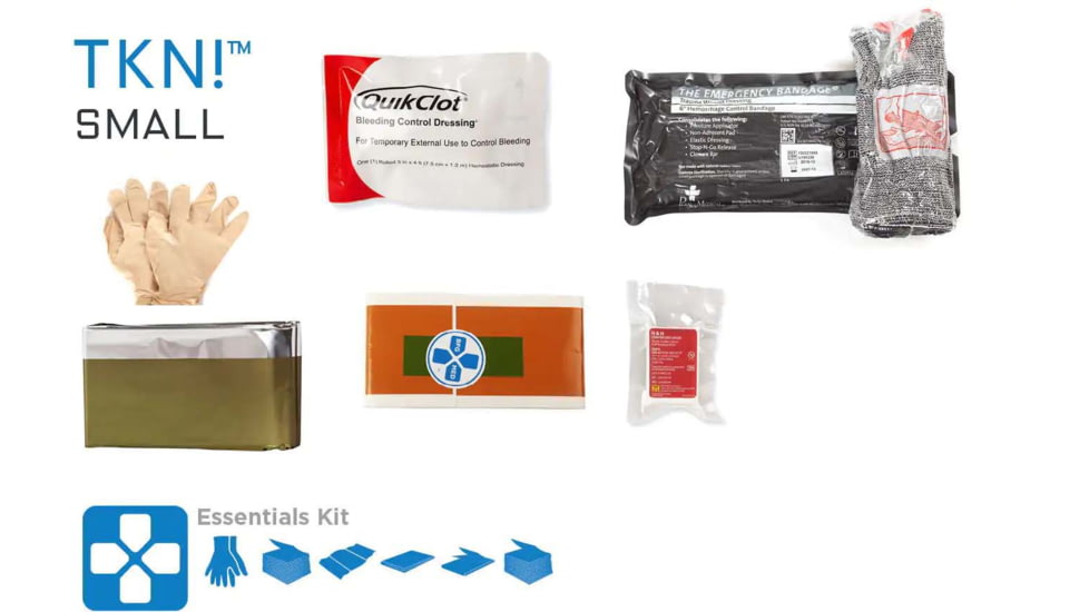 Blue Force Gear Trauma Kit Small, Essential Fill Kit, Black, HW-TKN-SM-ESS-BK