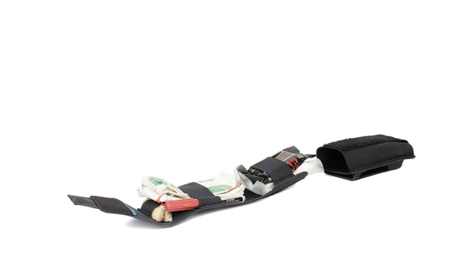 Blue Force Gear Version 2 Helium Whisper Micro Trauma Kit - Empty, Black, Small, HW-TKN-NANO-02-EMPTY-BK