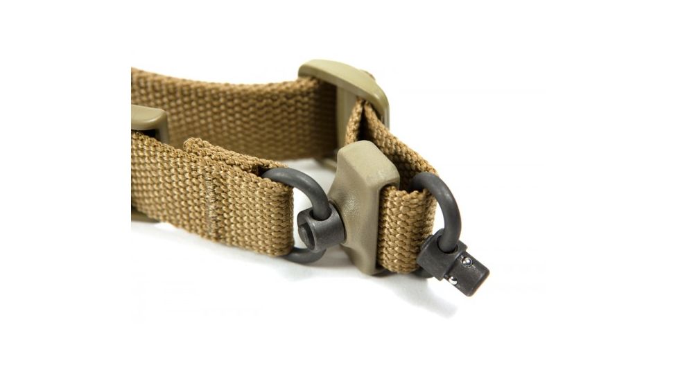 Blue Force Gear Vickers 2-To-1 Sling, Push Button Version, Nylon Adjuster And Hardware, Coyote Brown VCAS-2TO1-PB-125-AA-CB