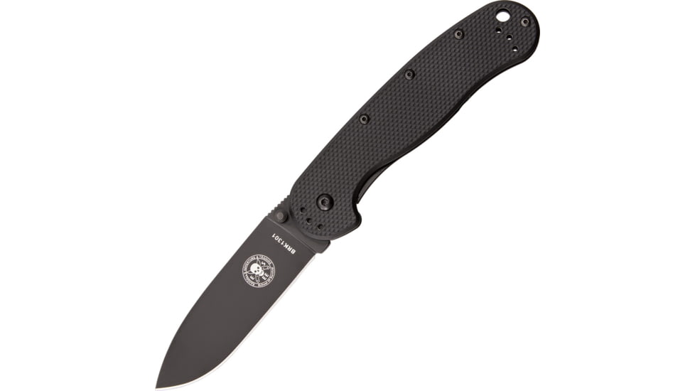 Blue Ridge Knives Avispa Black Handle Black Knife, Black/Black BRK1301B