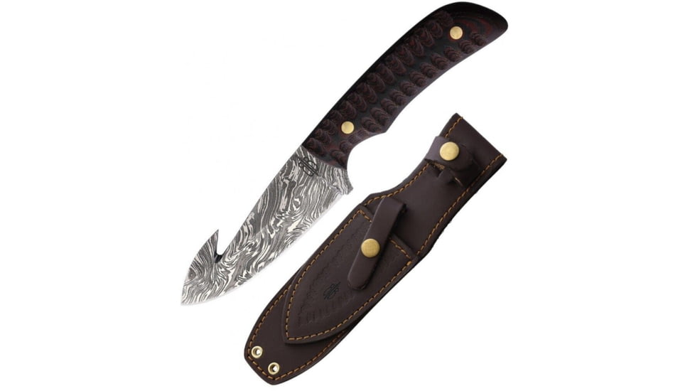 BNB Knives Damascus Guthook Hunter - BNB92345D