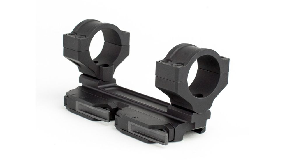 Bobro Engineering SCAR Dual Lever Mount 30mm Rings, Left Side Levers, Black B17-187-300-LL