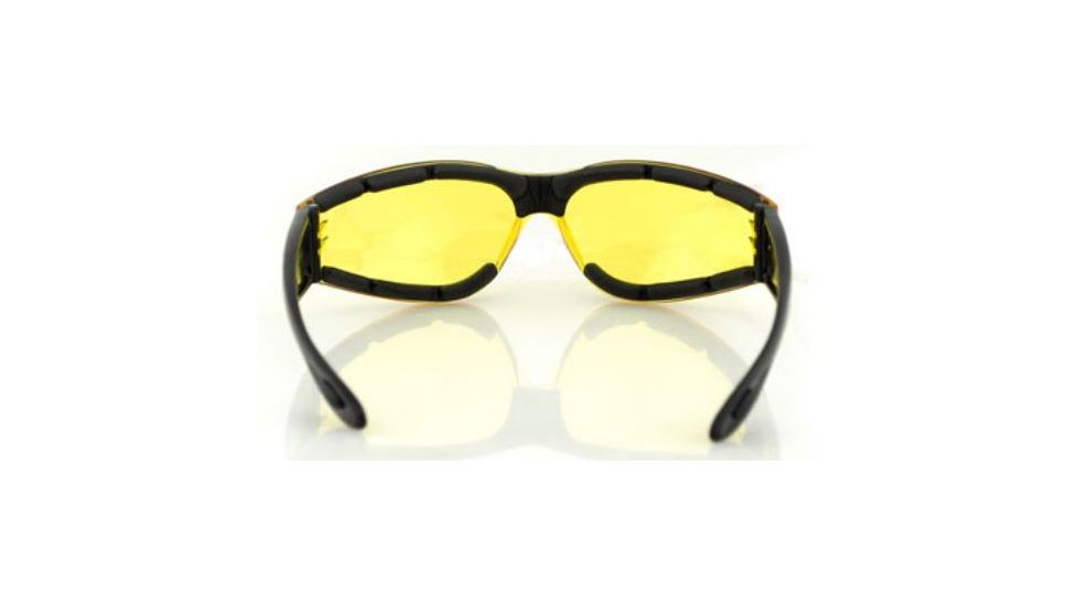 Bobster Shield II Sunglasses, Black Frame, Yellow Lens, ESH204