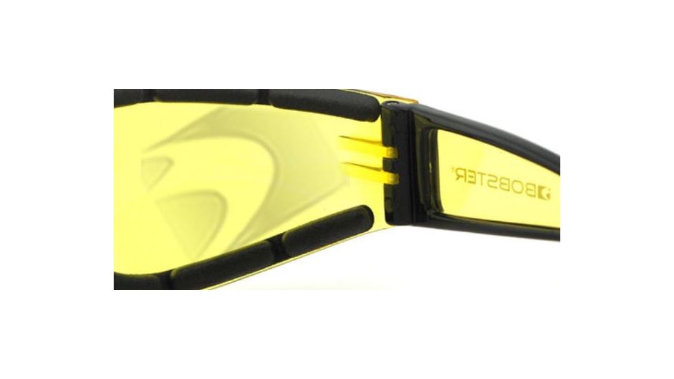 Bobster Shield II Sunglasses, Black Frame, Yellow Lens, ESH204