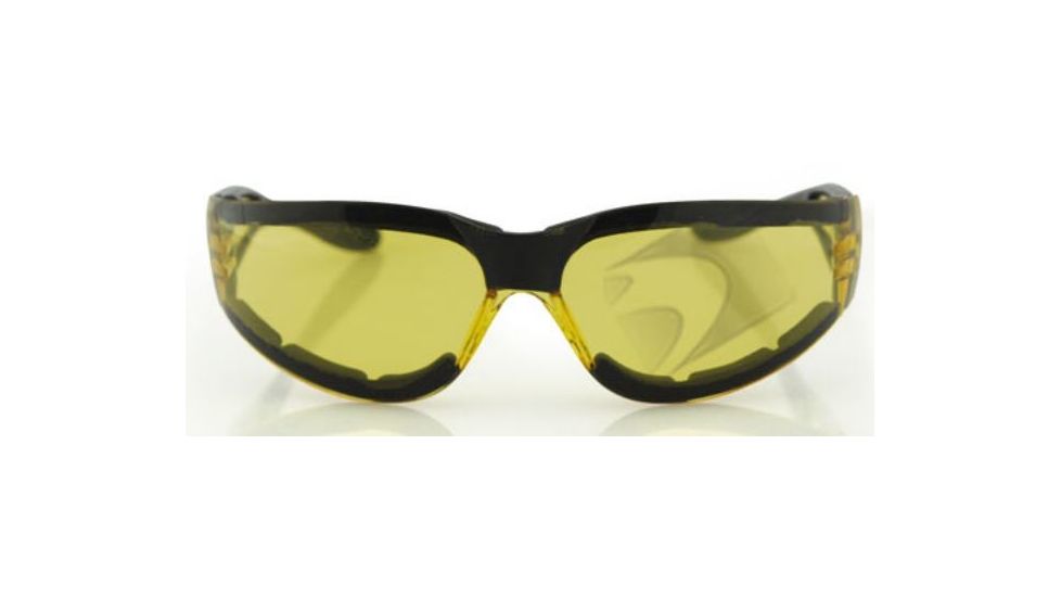 Bobster Shield II Sunglasses, Black Frame, Yellow Lens, ESH204