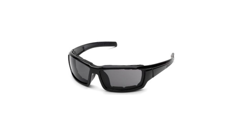 Body Specs Big Mo 3 Sunglasses, Black Shiny Frame, Smoke Lens w/ Gasket Lens, BIG MO-3 BLACK FRAME.13