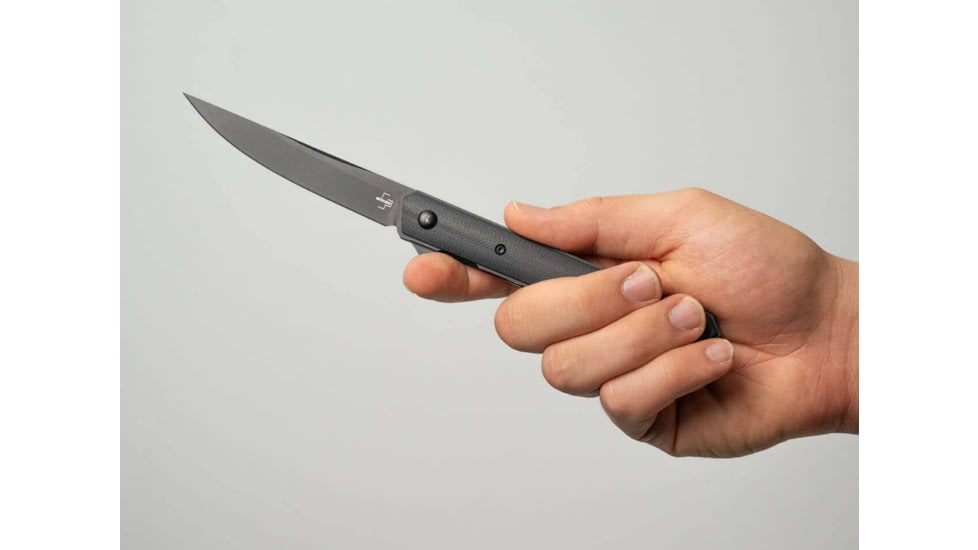 Boker 01Bo339 Plus Kwaiken Air Pocket 3.54 Plain Black G10 Handle