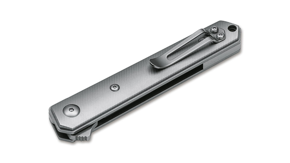 Boker Kwaiken Mini Flipper Titan Folding Knife, 3in, Titanium, D2, Uncoated, 01BO267